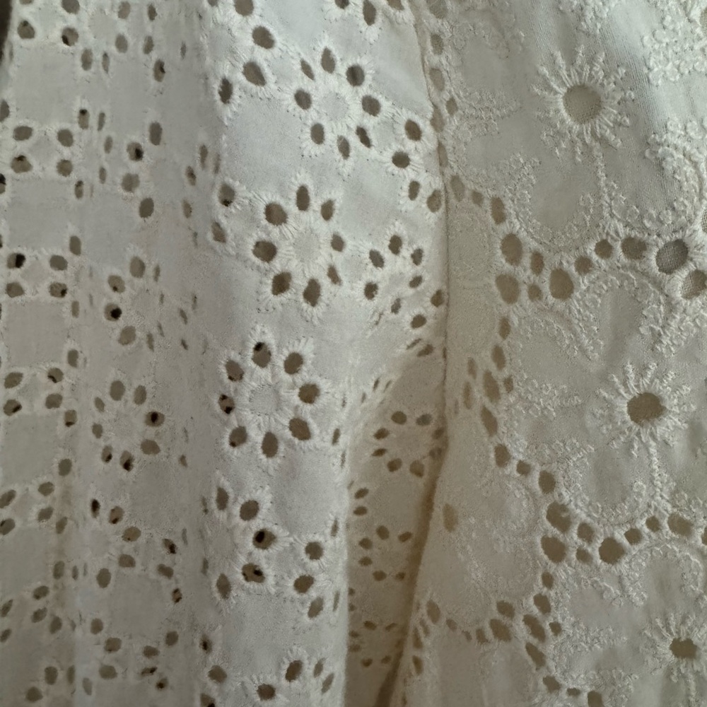 Little Lies x Anthropologie Broderie Eyelet Midi Dress Sz L - Picture 8 of 14
